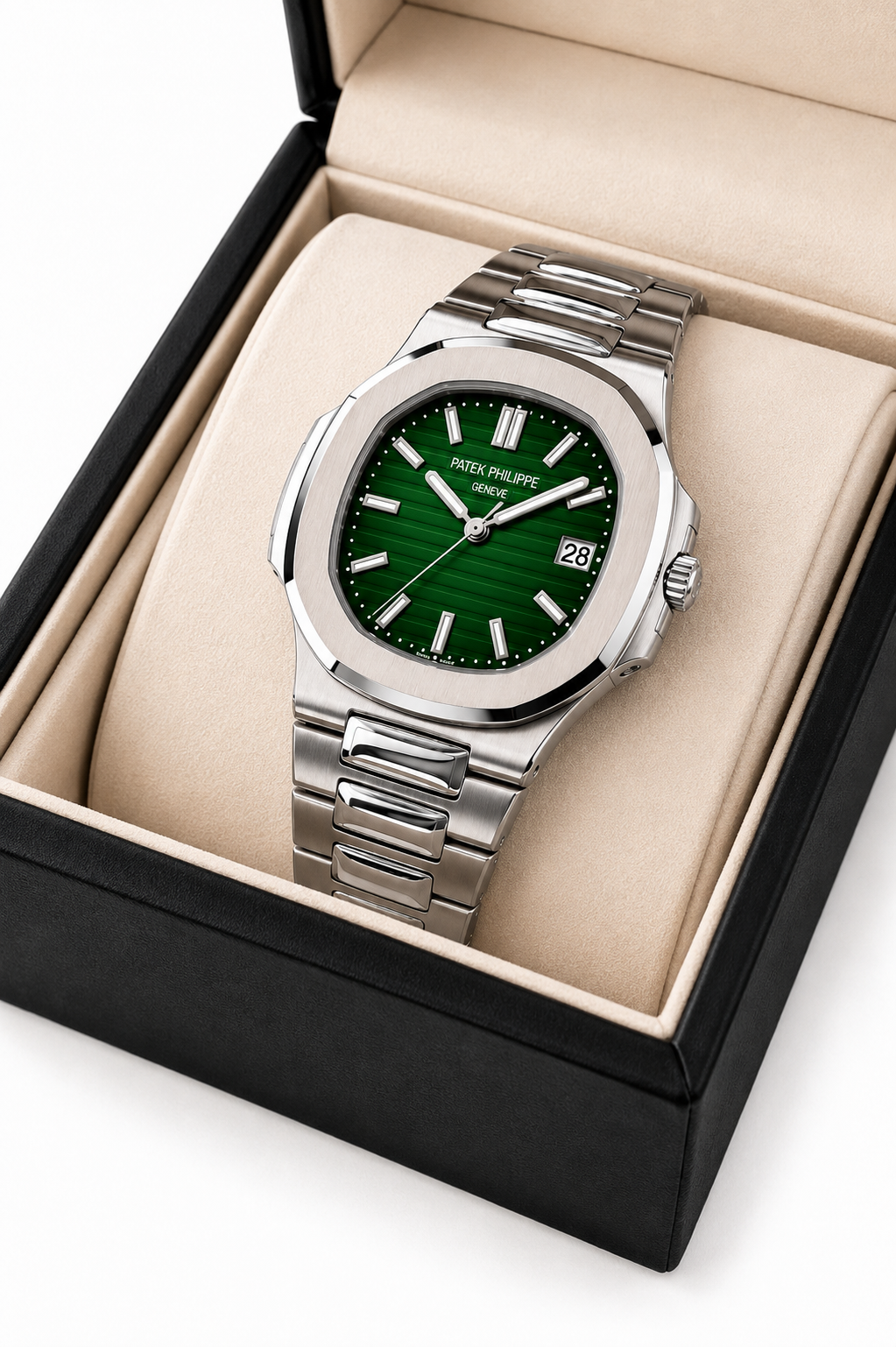 Patek Philippe Green Dial Chain Watch – Premium Classic Style