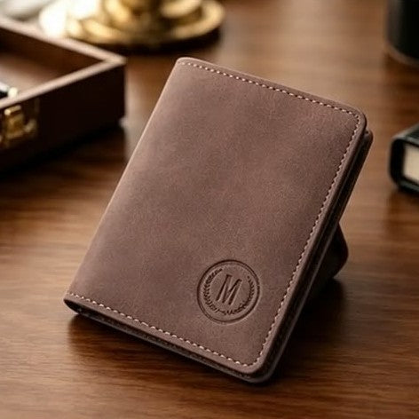 Brown Short Thin Imported Wallet
