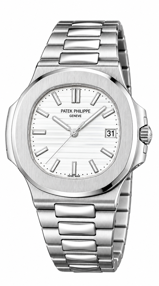 Patex Philippe Luxury White Dial Stainless Steel Watch