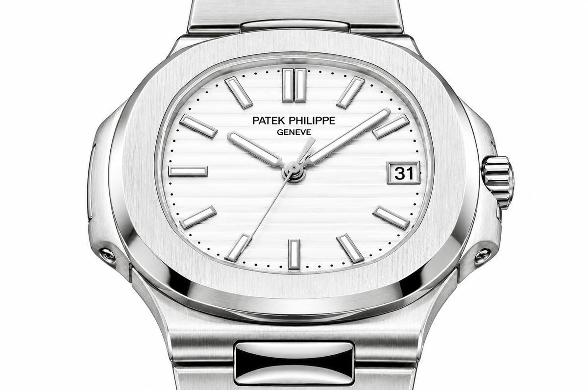 Patex Philippe Luxury White Dial Stainless Steel Watch