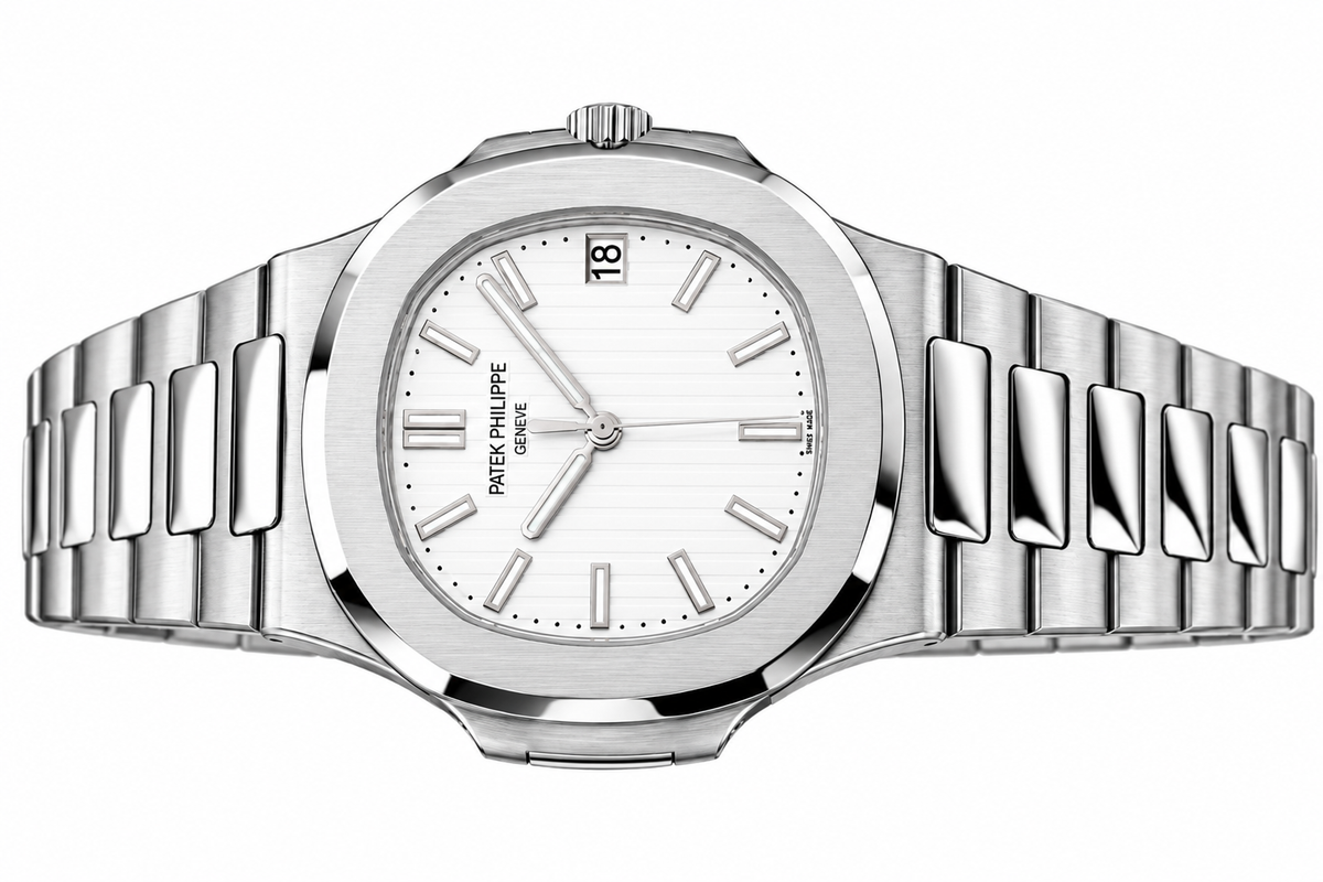 Patex Philippe Luxury White Dial Stainless Steel Watch