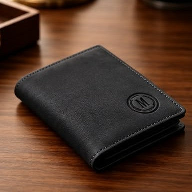 Black Short Thin Imported Wallet