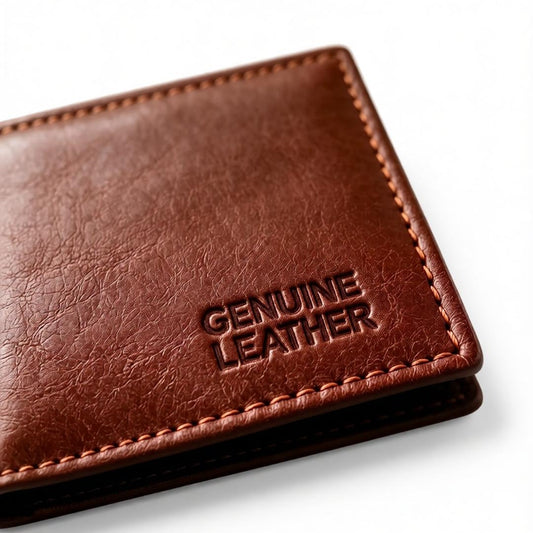 Premium Genuine Cow Leather Slim Wallet For Men