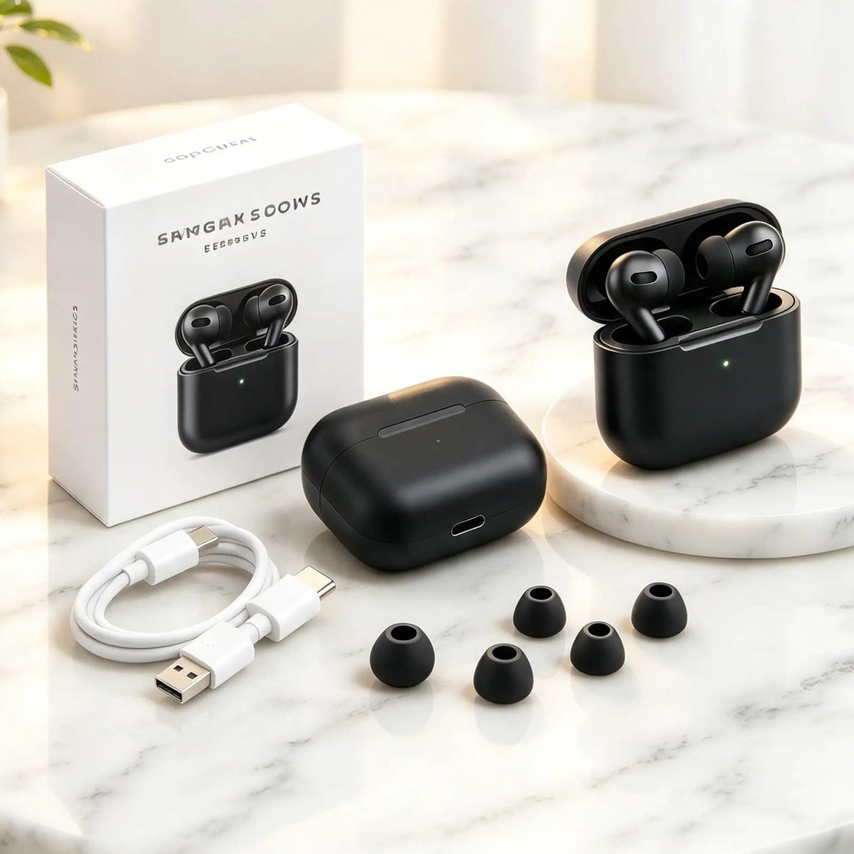Pro 2 TWS Wireless Bluetooth Earbuds with HD Stereo Sound & Long Battery Charging