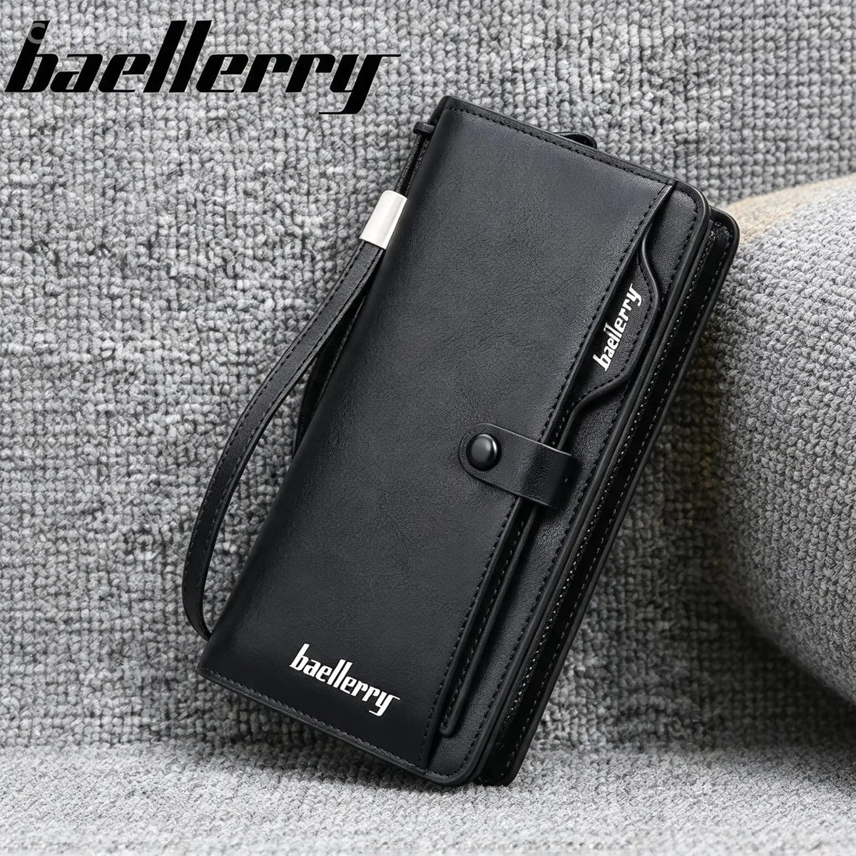 Unisex Cow Leather Long Zip Wallet For Men And Women Luxury Business Style Black Brown All Season Classic Design