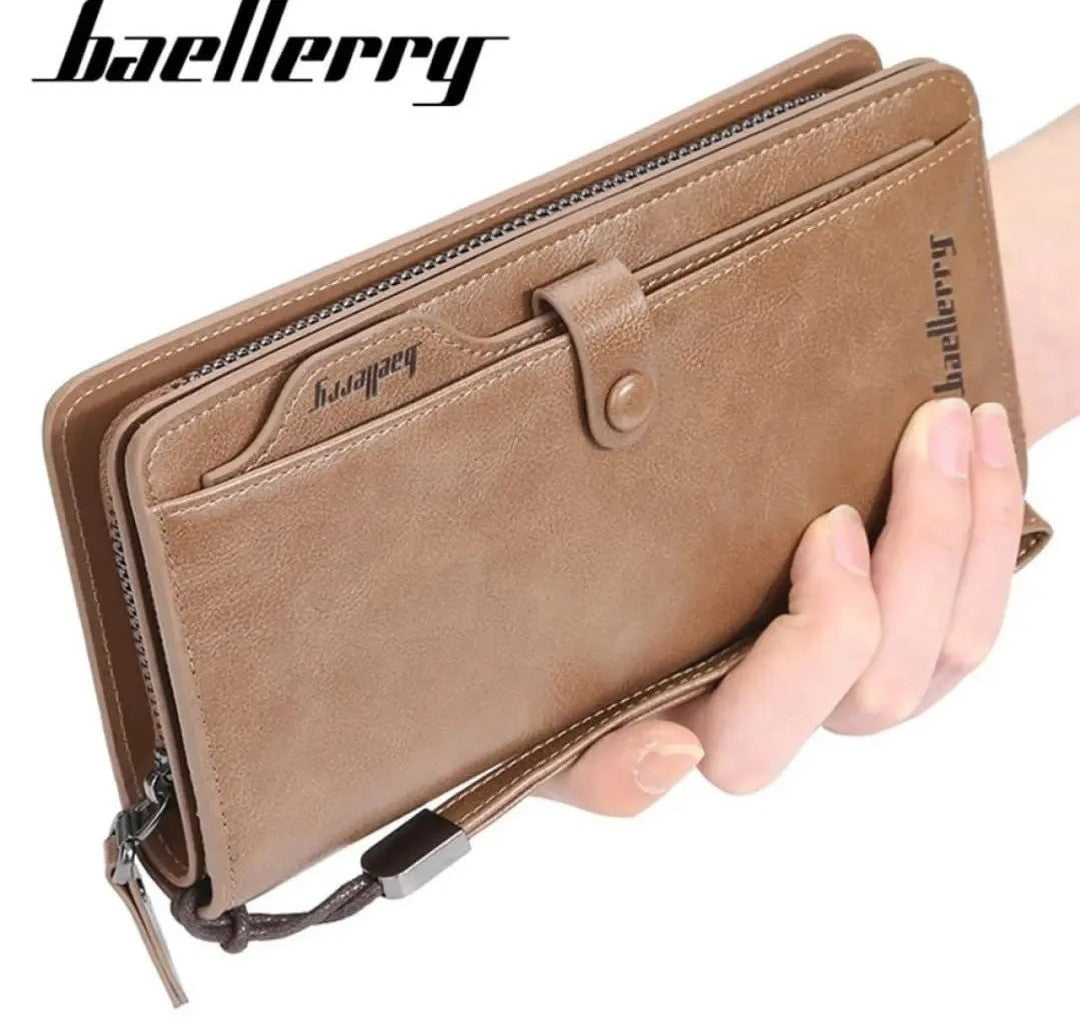 Unisex Cow Leather Long Zip Wallet For Men And Women Luxury Business Style Black Brown All Season Classic Design