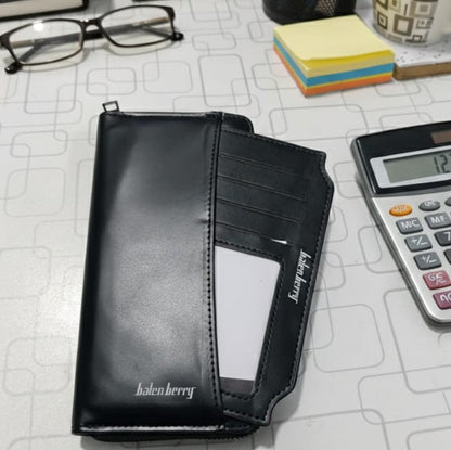 Unisex Cow Leather Long Zip Wallet For Men And Women Luxury Business Style Black Brown All Season Classic Design