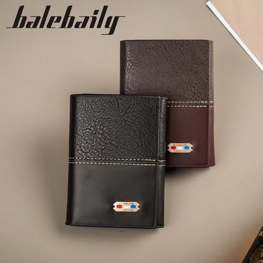 Trifold Leather Wallet for Men - Premium RFID Blocking Wallet with Card Slots & Cash Compartment