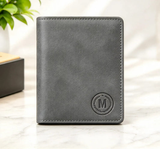 Gray Short Thin Imported Wallet